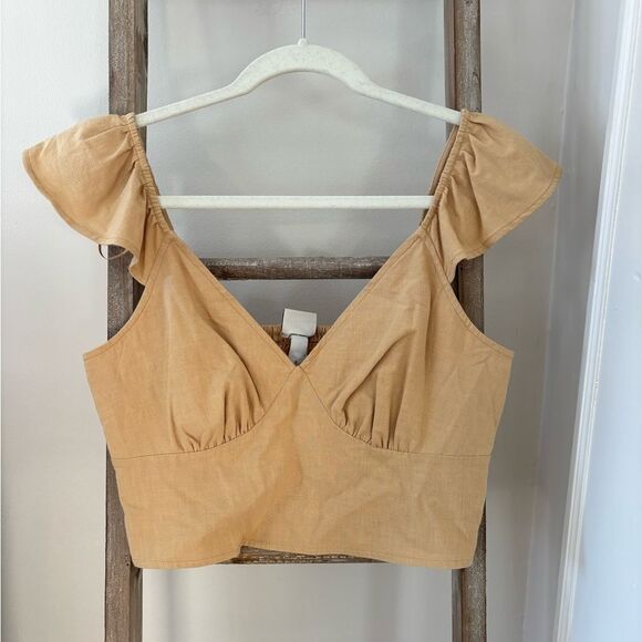 a new day Tops - A New Day Tan Crop Top